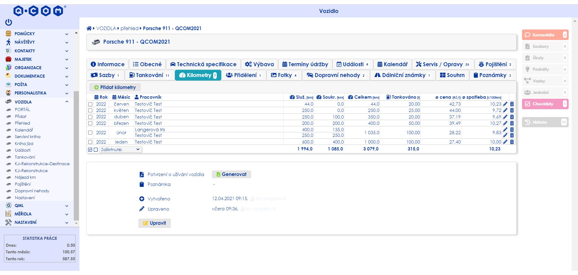 QML_detail vozidla_kilometry