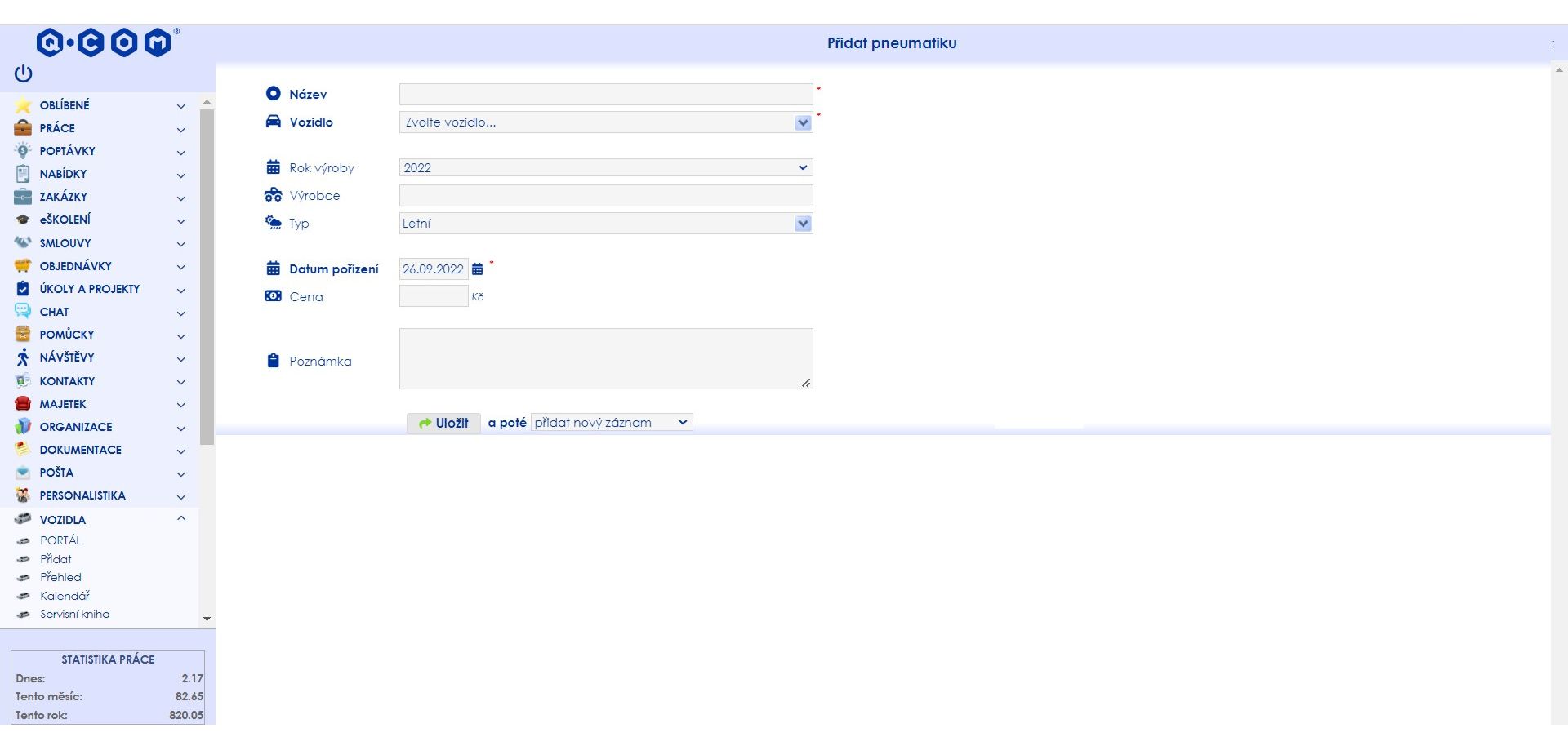 IS QMl - pneumatiky - nový