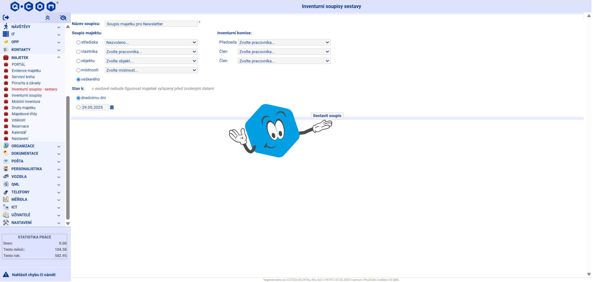 IS QML - inventurní soupis